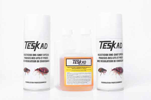 Fumigène insecticide Teskad lot de 4 anti puces, anti punaises de