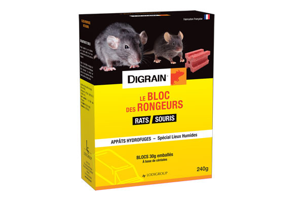Boîte Appât Rat - Digrain Produit Anti-Rat - Eradicateur