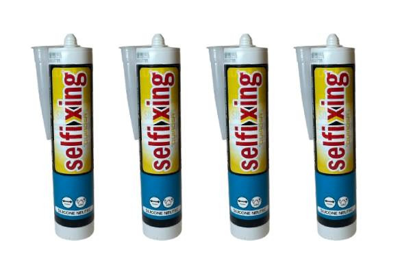 SELFIXING - Colle Silicone pour Pics et Câbles anti Pigeons - Lot de 4