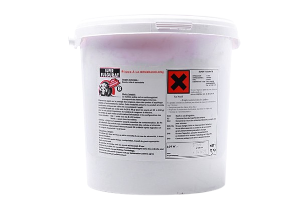 Blocs Extrudé Difénacoum anti Rats 5Kg